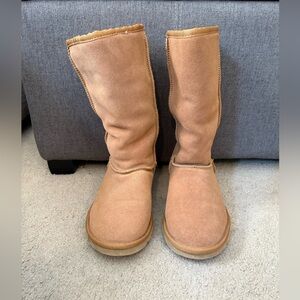 UGG Tan Winter Boots with Suede Exterior